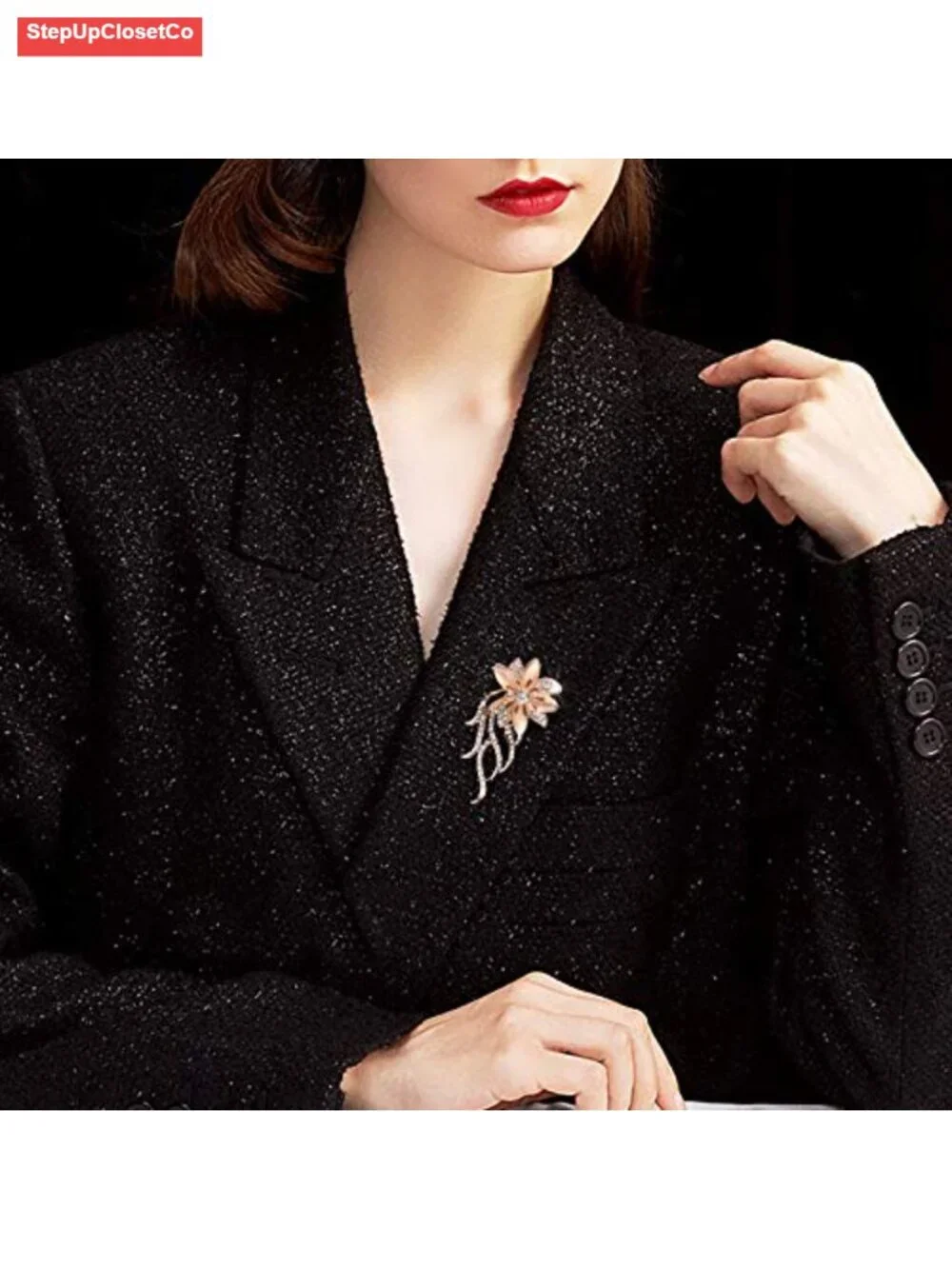 Pearl Brooch Pins for Dress Sweater Scarf Wedding Party